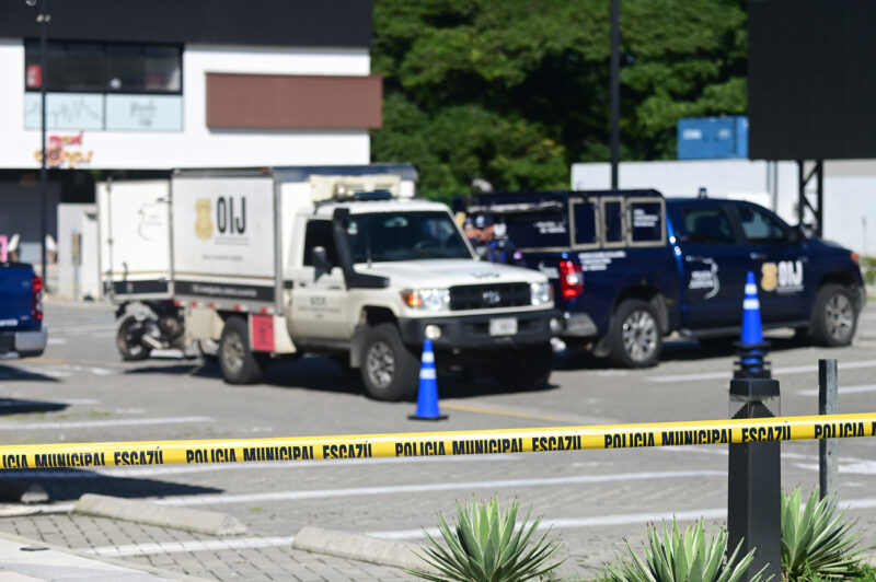 El pasado fin de semana se registró un triple homicidio en una plaza comercial de Escazú.
