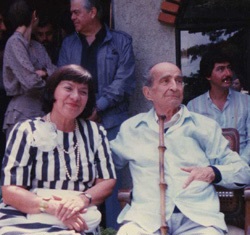 Inés Trejos junto al expresidente de la República José Figueres Ferrer