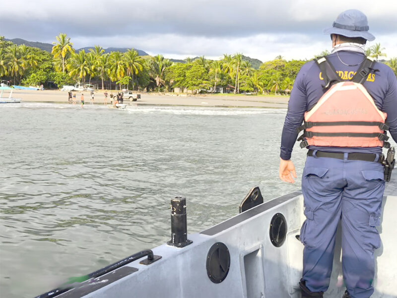 Playa Sámara cuenta con una población pequeña de cocodrilos, según detalló el experto Iván Sandoval.