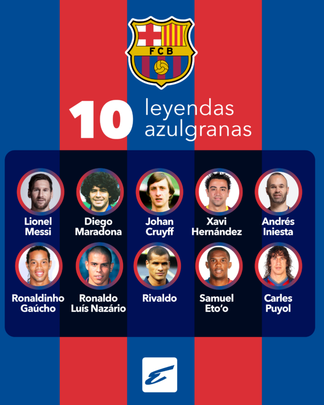 ¿Cuáles son las leyendas del Barcelona?