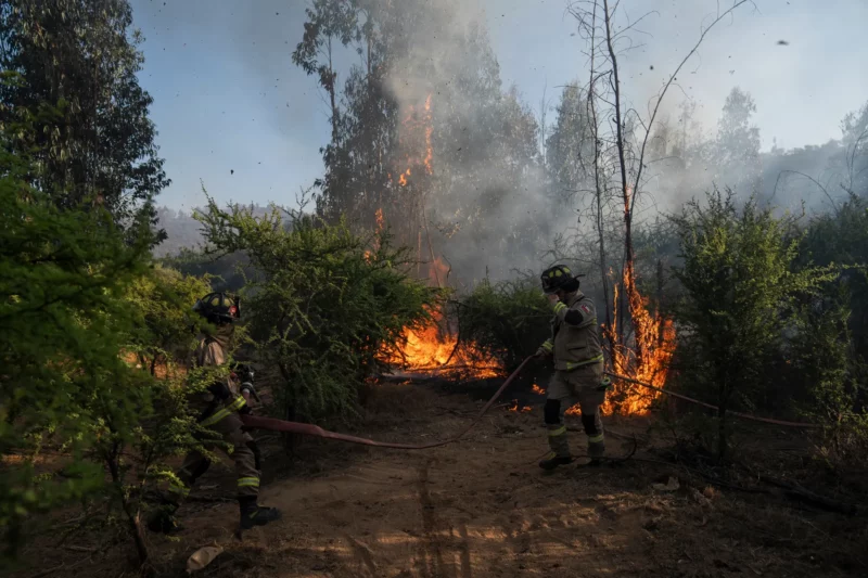 Megaincendios en Valparaíso, en Chile.