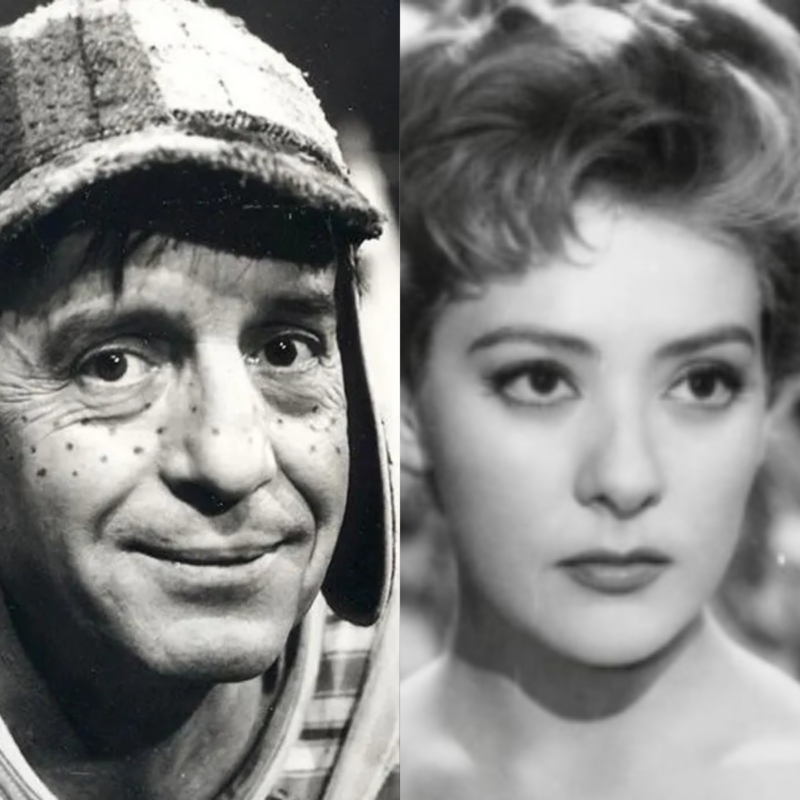 Roberto Gómez Bolaños y Silvia Pinal.