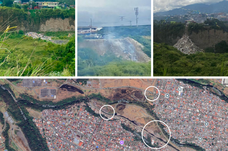 Denuncian 5 botaderos ilegales alrededor del río Torres