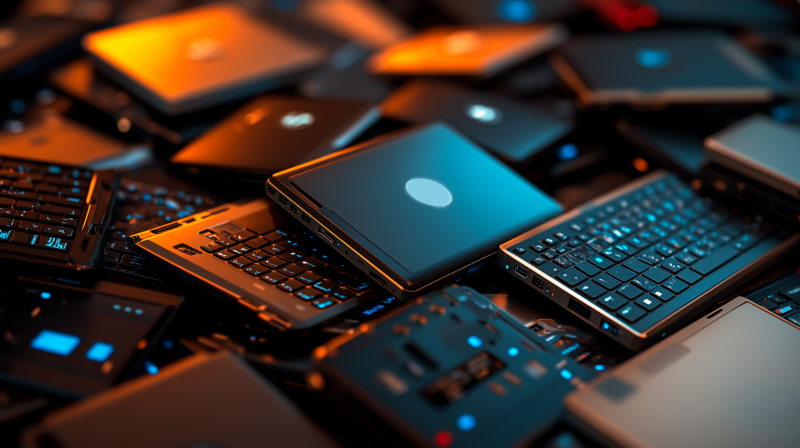 Laptops con fines ilustrativos