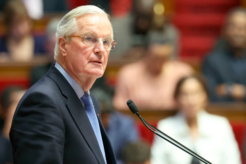 Michel Barnier, primer ministro francés, demitirá este jueves.