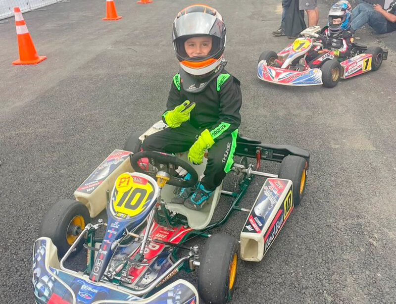 Omar Rojas es el campeón nacional absoluto de la categoría Kid Kart.