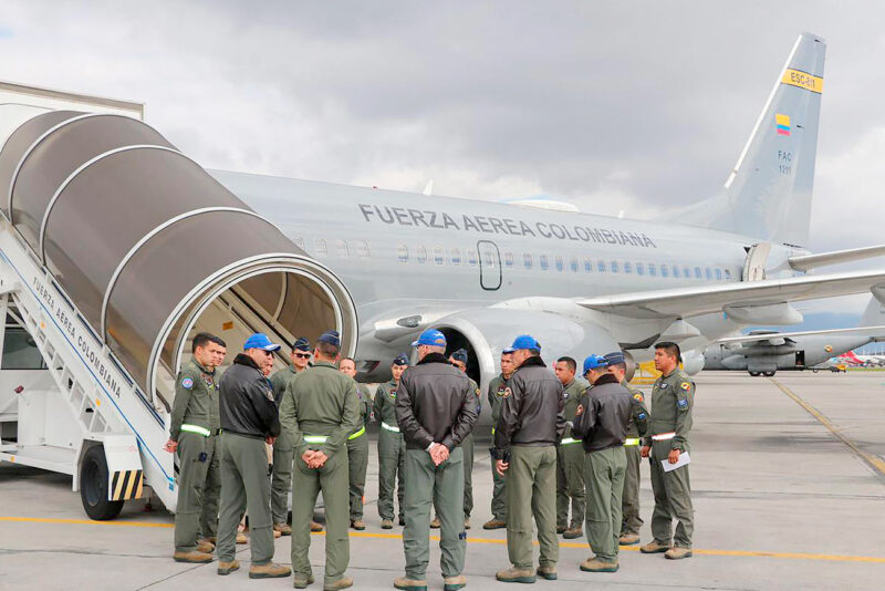 Los indocumentados serán movilizados en un avión de la Fuerza Aérea Colombiana.
