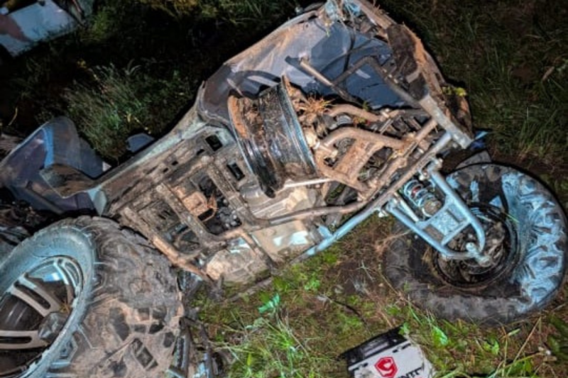 Accidente en cuadraciclo