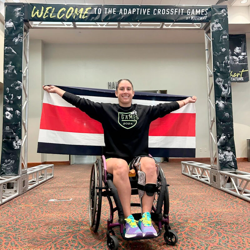 Amalia Ortuño es la máxima exponente del país en crossfit adaptado.