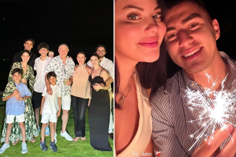 Exfutbolista Bryan Ruíz, la modelo Laura Ortega y su esposo y futbolista Fernán Faerrón