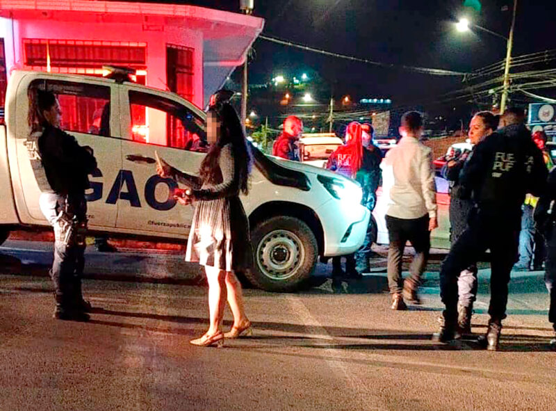 Oficiales de Fuerza Pública asistieron a la Policía de Tránsito durante el escándalo ocurrido en San Ramón.
