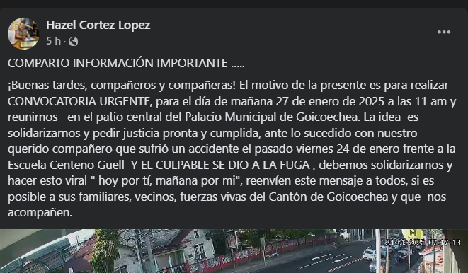 (Video) Motociclista atropella a hombre y se da a la fuga
