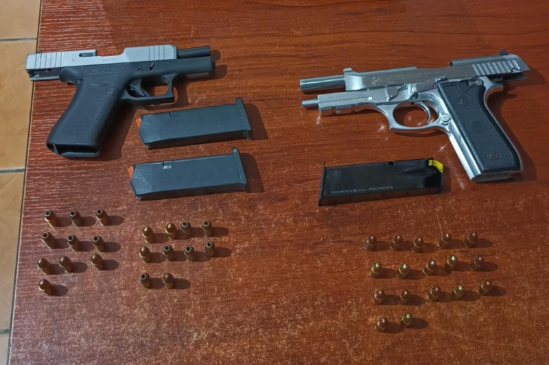 Fuerza Pública decomisa armas de fuego en Alajuelita.