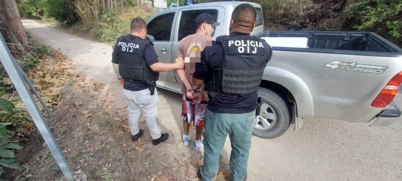 Tres personas fueron detenidas este viernes. Foto: OIJ.