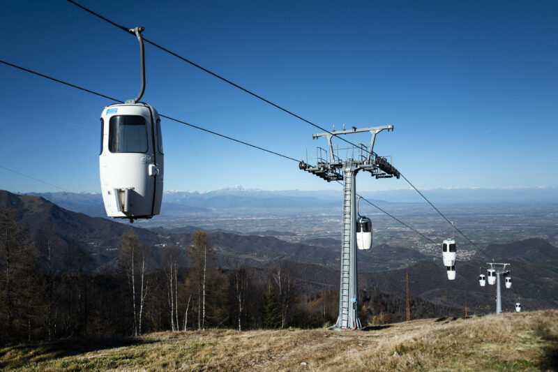 Imagen de un teleférico en Italia con fines ilustrativos. Foto: AFP.