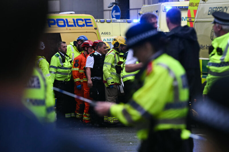 Atropello masivo en Liverpool. Foto: AFP.