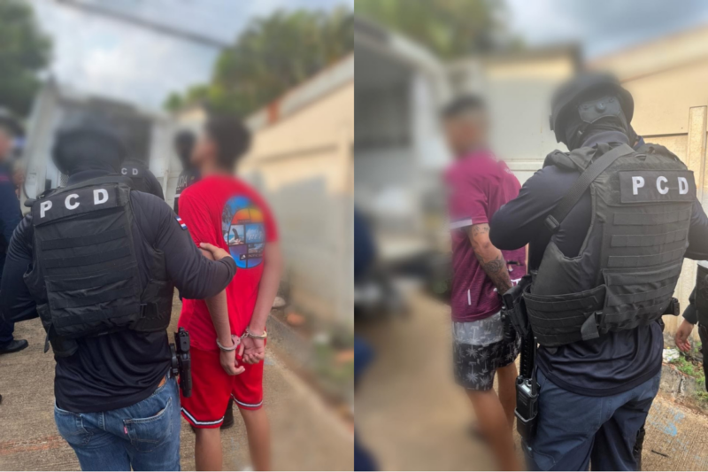 Sospechosos detenidos. Foto: MSP.