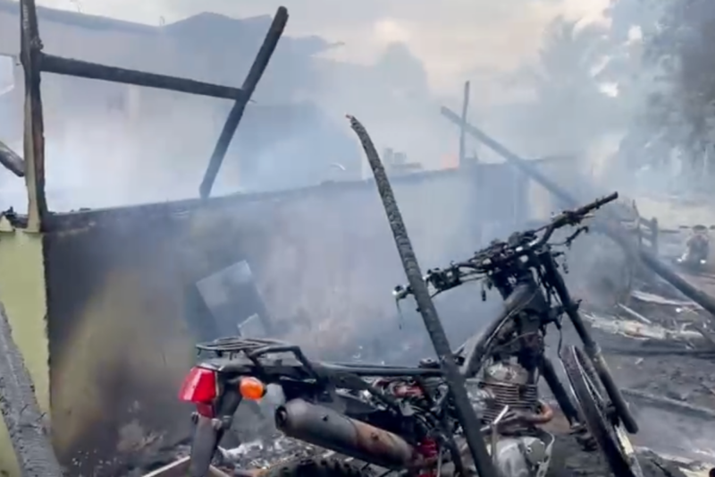 Incendio en San Carlos. 