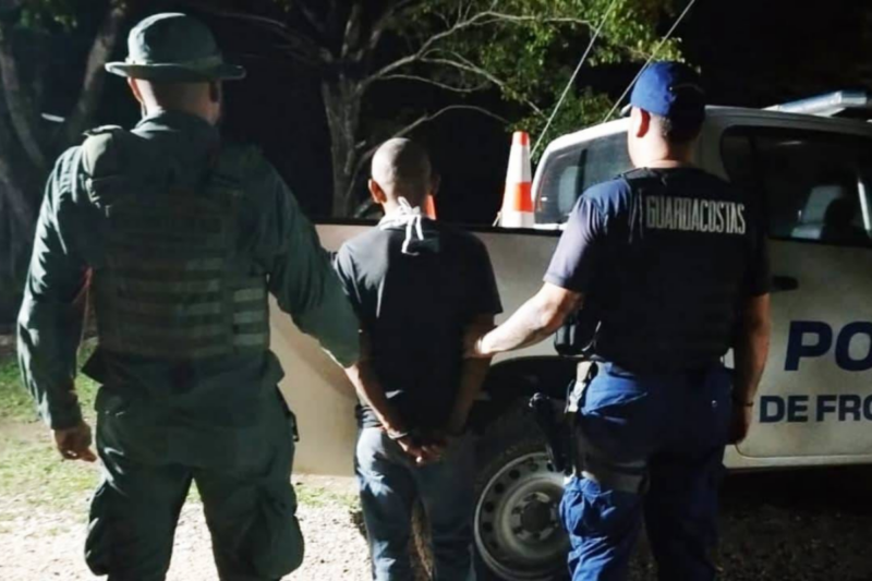 Sujeto detenido. Foto: MSP.