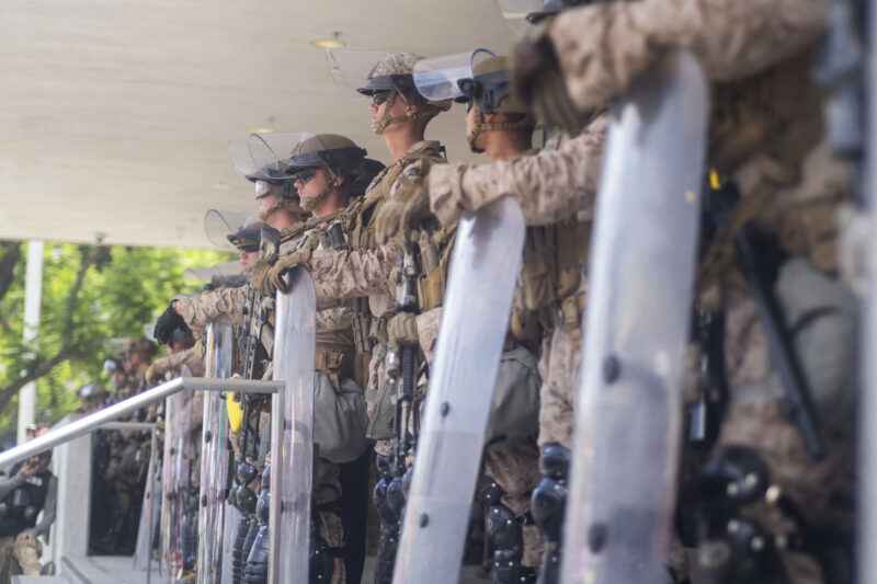 Manifestaciones del sábado en Estados Unidos. Foto: AFP.