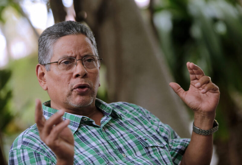 Roberto Samcam, coronel en retiro del ejército en Nicaragua. Foto: AFP.