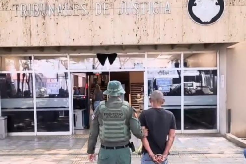 Sujeto detenido. Foto: MSP.