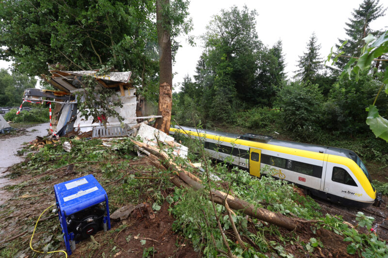 Accidente de tren en Alemania. Foto: AFP.