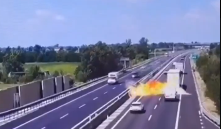 Fatal accidente en Italia. Foto: tomada de medios internacionales. 