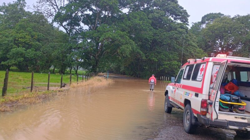 Inundaciones en Upala. Foto: Cruz Roja.