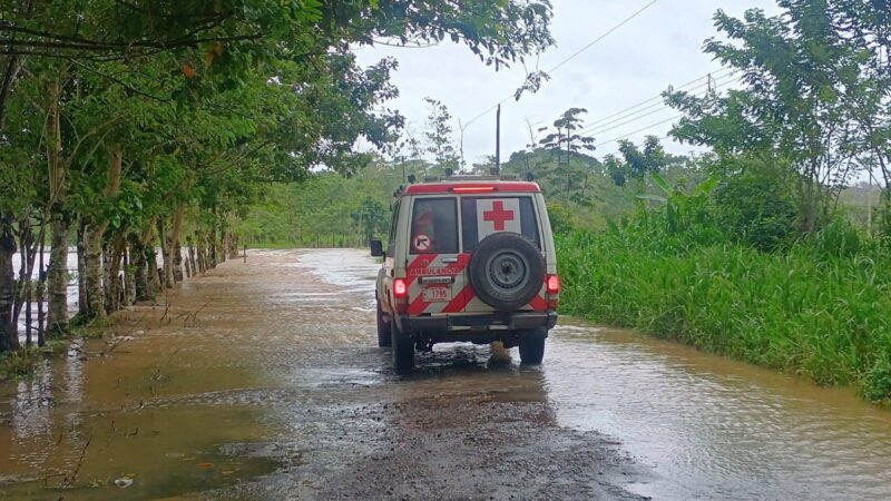 Inundaciones en Upala. Foto: Cruz Roja.
