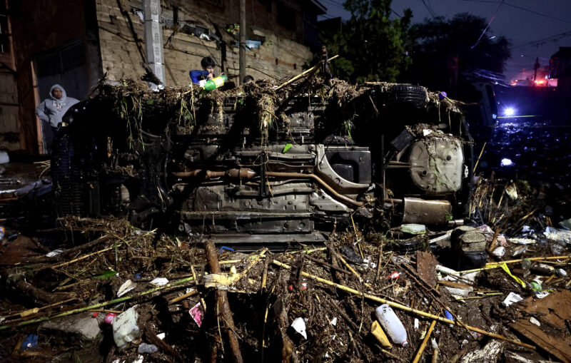 Inundaciones en México. Foto: AFP.