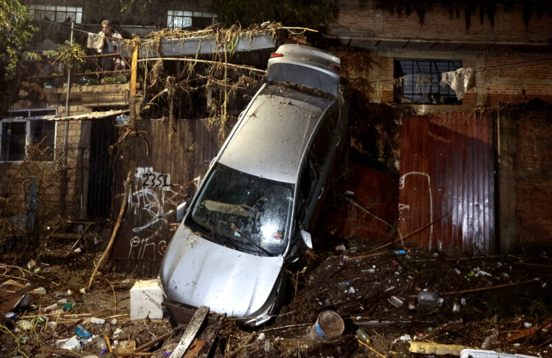 Inundaciones en México. Foto: AFP.