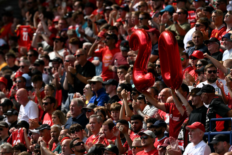 Liverpool homenajea a Diogo Jota. Foto: AFP.