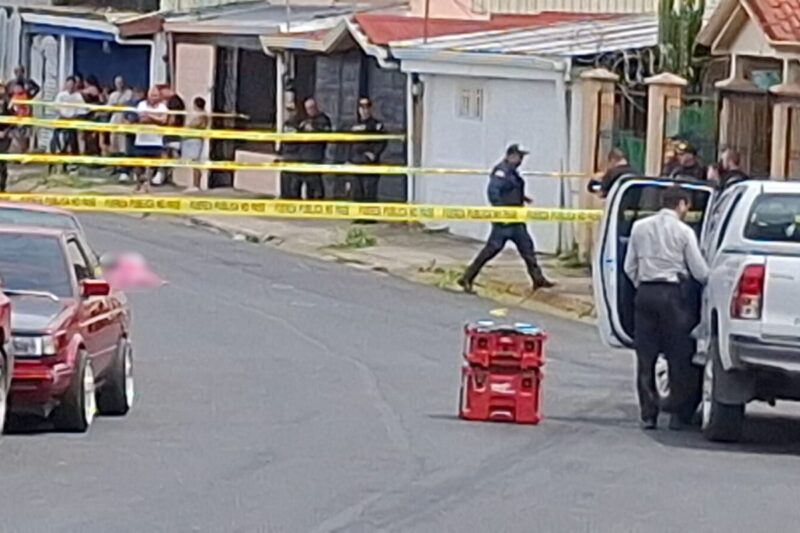 Ataque armado en Cartago. Foto: corresponsal Joaquín Salas.