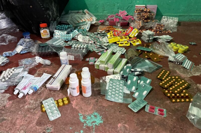 Medicamentos decomisados. Fotografía cortesía Ministerio de Salud