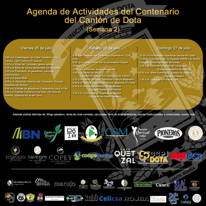 Programación de actividades. 