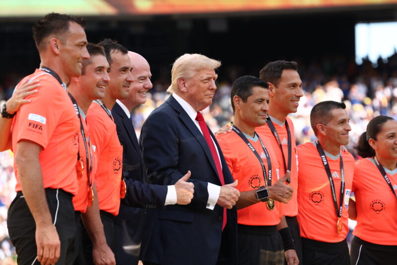 Trump en el Mundial de Clubes. Foto: AFP. 