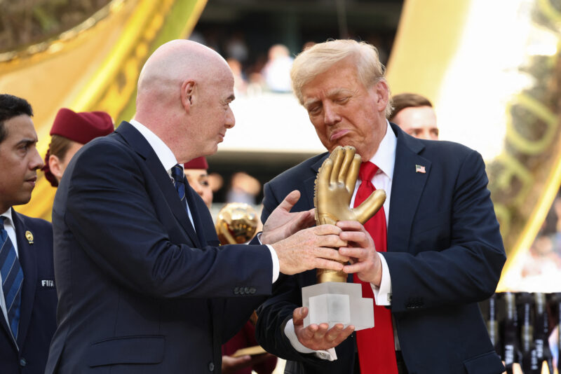 Trump en el Mundial de Clubes. Foto: AFP.