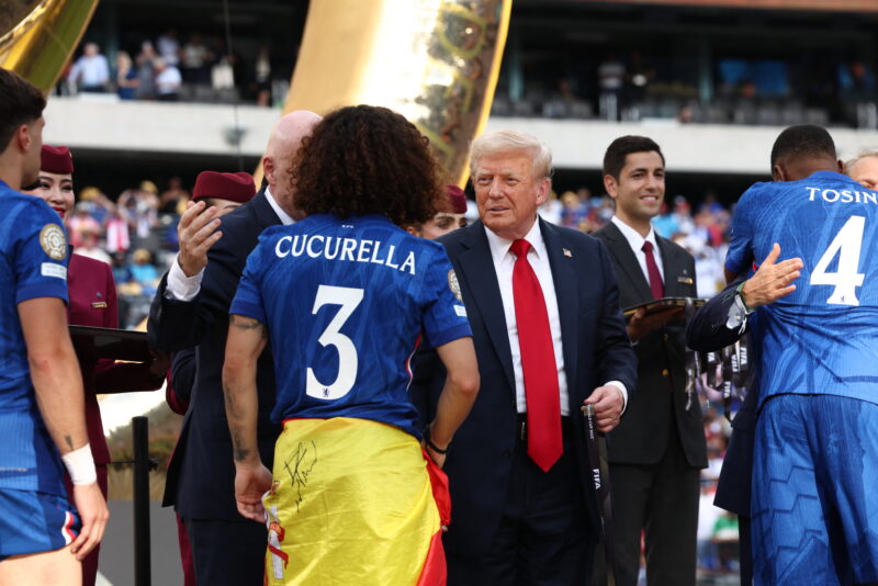 Trump en el Mundial de Clubes. Foto: AFP. 