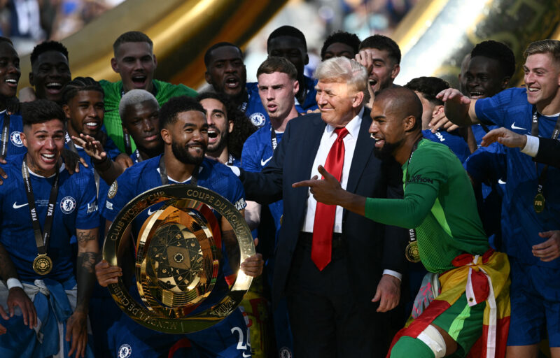 Trump en el Mundial de Clubes. Foto: AFP. 