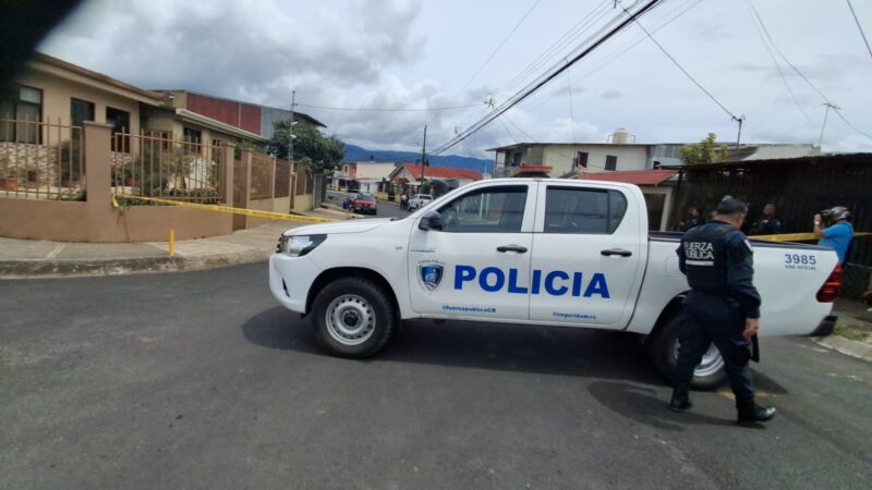 Ataque armado en Cartago. Foto: corresponsal Joaquín Salas.