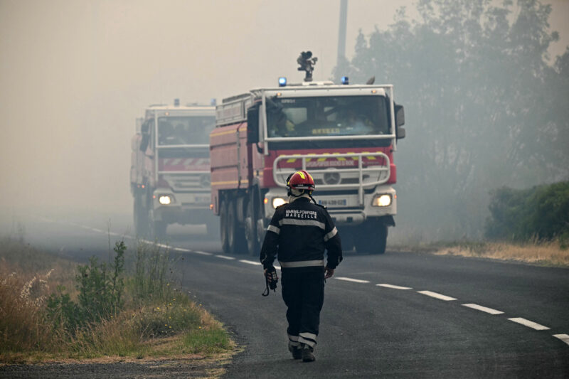 Incendio forestal en Francia. Foto: AFP. 