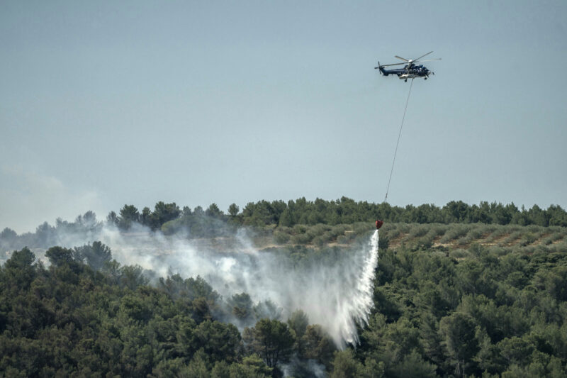 Incendio forestal en Francia. Foto: AFP. 