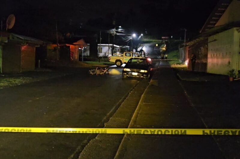 Mortal accidente en San Carlos. Foto: corresponsal Mariluz Rojas.