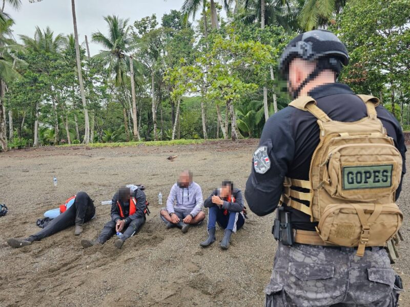 Operativo en Puerto Jiménez. Foto: MSP. 