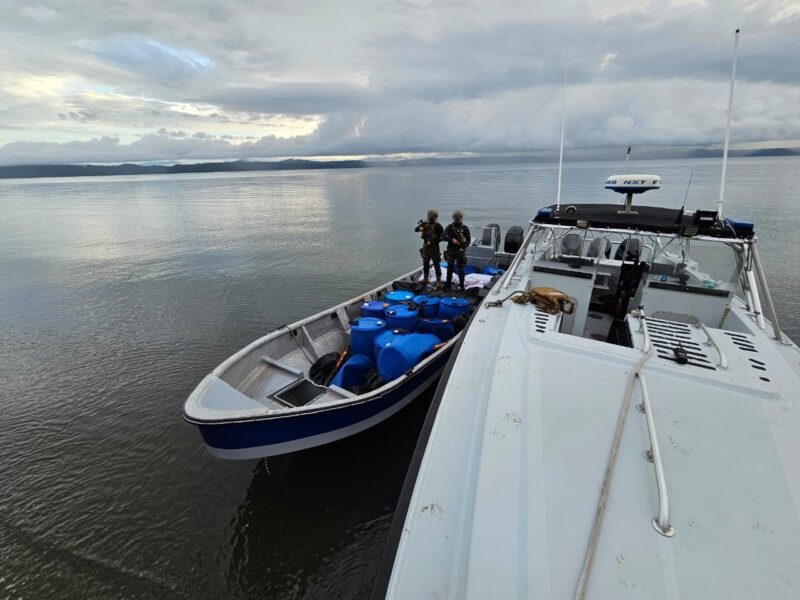 Operativo en Puerto Jiménez. Foto: MSP. 