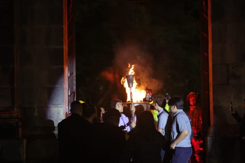 Antorcha de la Libertad llega a Cartago. Foto: Randall Sandoval.