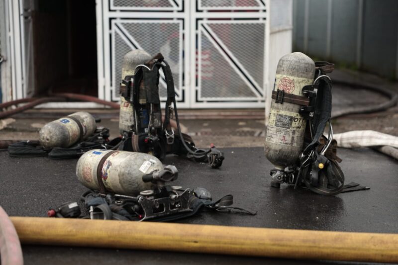 Incendio en Cartago. Foto: Wilbert Hernández.