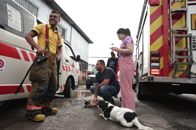 Incendio en Cartago. Foto: Wilbert Hernández.