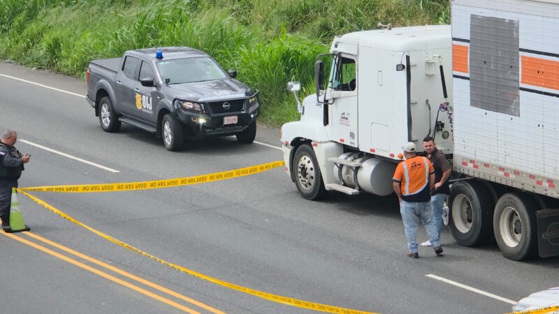 Mortal colisión en la Ruta 1. Foto: corresponsal Roger Soto. 